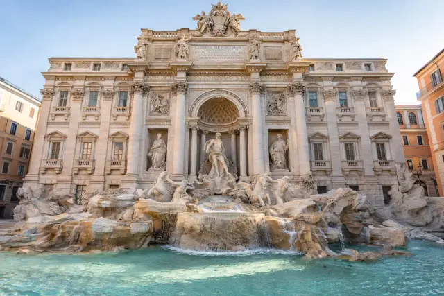 Plaza de España y Fontana di Trevi